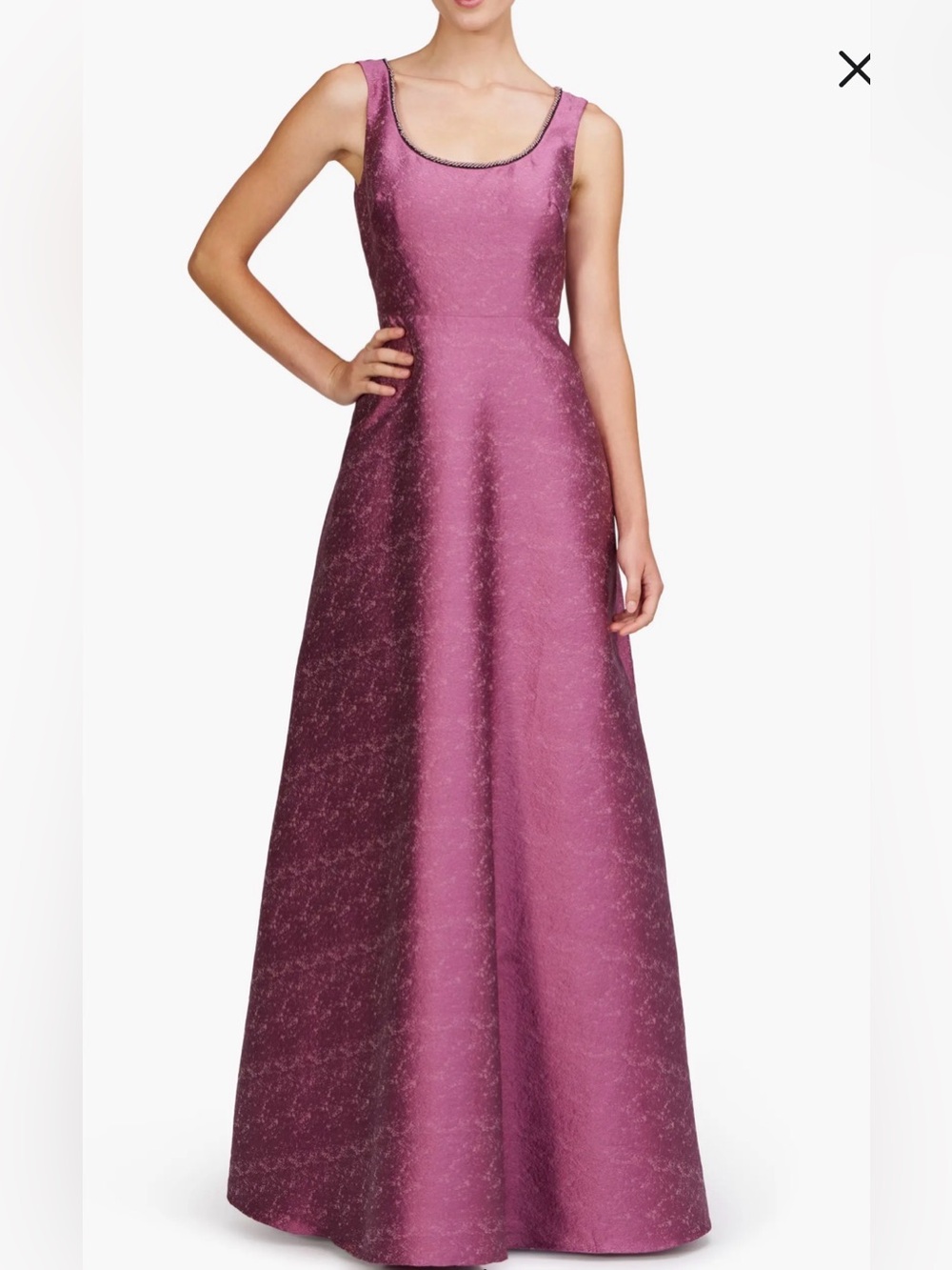 Kay Unger Penelope Embellished Neck Gown, Size 16
